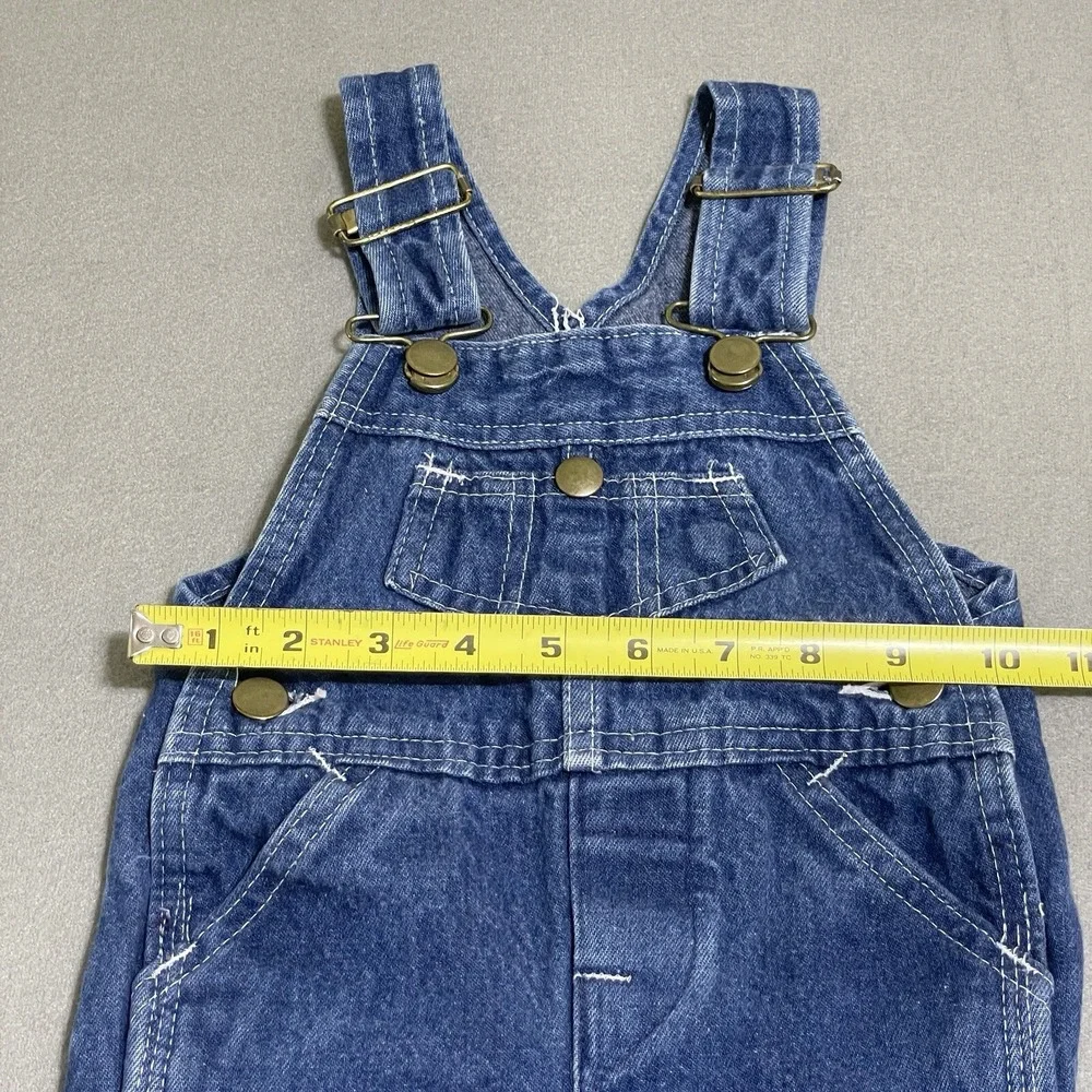 Vintage Overalls Youth Made in USA Toddler Bibs‎ Denim Jumper Western Kids*